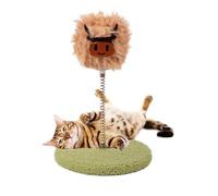 Dioeazh Jouet Distribueur De Friandises pour Animaux - Distributeur De Croquettes pour Chats D'intérieur,Boule à Distraire Animaux Nourriture Lente Basculante à Ressort pour Toutes Tailles