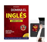 Dioeazh Livres en Anglais pour Adultes - Guide De Vocabulaire Anglais 6 en 1 pour Débutants,Méthode Bilingue Voyage Affaires Études Étranger Étudiants Lecture École