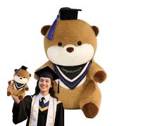 Dioeazh Peluche de Remise des Diplômes - Décoration Coussin Décoratif Loutres - Peluche Animale avec Chapeau Étudiant et Diplôme pour Chambre Fête Saint-Valentin Noël Décor