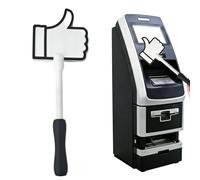 Dioeazh Porte-carte en forme de baguette,Design Pouce Levé Ludique - Support pour Carte avec Paiement Sans Contact - Baguette imprimée en 3D pour carte bancaire, pour adultes, passage en caisse, fête,