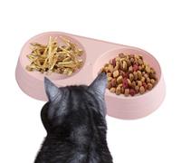 Dioeazh Station d'alimentation pour Chiens - Bols surélevés Macaron Double pour Chat | Gamelle pour Chien Bols d'eau et de Nourriture pour Nourrir Les Petits Chiens de Taille Moyenne Chats Chiots