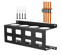 Dioeazh Support De Rangement Pour Tubes De Tiges À Souder - Rack de Stockage avec 4 Emplacements pour Électrodes - Organisateur Murale en Acier pour Atelier Garage Industriel et Domestique