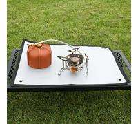Dioeazh Tapis Ignifuge pour sous Le Feu De Camp - Tapis Retardateur De Feu pour Camping - Protection Pliable Anti-Graisse pour Poêle de Cuisine Extérieur et Brûleur à Charbon