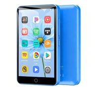 Diofox 80 Go Lecteur MP3 Bluetooth, Android Lecteurs MP3 et MP4 WiFi - Bleu | 4,0 Pouces, 1080P, 2000 mAh, Lecteur MP3 Spotify Enfant, Amazon Music, Deezer, Play Store, FM Radio, Son HiFi MP3 Player