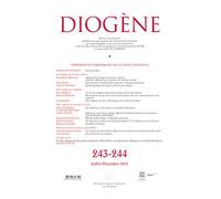 Diogène 2013, n° 243-244 Théories et pratiques de la non-violence - Collectif - Puf - broché - Revue