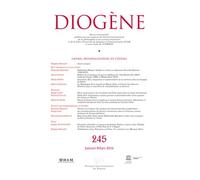 Diogène N° 245, Janvier-Mars 2014 - Genre, Mondialisation Et Cinéma