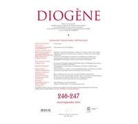 Diogène N° 246-247, Avril-Septembre 2014 - Passages, Frontières, Métissages