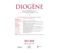 Diogène 2015, n° 251-252 Le positionnement de l’anthropologie urbaine - Collectif - Puf - broché - Revue