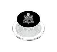 Diogène Listen More Talk Less Philosophie Stoïque Citation PopSockets PopGrip pour MagSafe