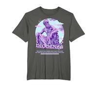 Diogenes Y2K Pastel Esthétique Stoïcisme T-Shirt, Homme Grandes Tailles, Asphalte, 5X Tall