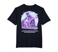 Diogenes Y2K Pastel Esthétique Stoïcisme T-Shirt, Homme Grandes Tailles, Noir, 3X Tall