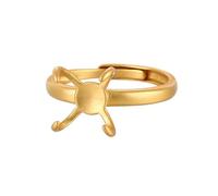 Diogeynu 18 x 21 - 19 x 19 mm - Ouverture de bague pour femme - Base hétéromorphe - Supports pour femmes et hommes - Accessoire de fabrication de bijoux - Base réglable