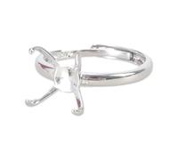 Diogeynu 18 x 21 - 19 x 19 mm - Ouverture de bague pour femme - Base hétéromorphe - Supports pour femmes et hommes - Accessoire de fabrication de bijoux - Base réglable