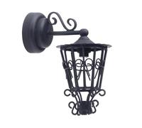 Diogeynu Applique murale creuse miniature 1/12 en métal noir pour maison de poupée, salon, couloir, jardin, décoration