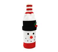 Diogeynu Bouteille de vin de Noël, décorations de Noël, Père Noël, bonhomme de neige, sac de bonbons pour la maison, le Nouvel An