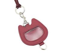 Diogeynu Collier élégant et robuste en cuir synthétique avec pendentif en forme de chat en forme de cœur pour les créateurs de tendance qui aiment les designs distinctifs pour un usage quotidien