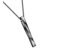 Diogeynu Collier élégant pour cendres d'animaux de compagnie avec un excellent sceau - Bijou funéraire pour commémorer votre famille et votre famille