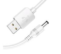 Diogeynu Cordon de charge USB vers DC 5,5 x 2,1 mm avec fil complet pour ventilateur, boîte à son, lampe de table, jouet, lampe de poche, brosse à dents