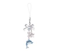 Diogeynu Élégant dauphin sangle de téléphone pendentif sac à la mode acrylique suspendu décoration pour les amateurs de mode