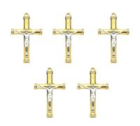 Diogeynu Lot de 5 pendentifs à breloques catholiques pour femme et fille, porte-clés, colliers, fabrication de bijoux, décorations de porte-clés