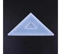 Diogeynu Moule rectangulaire en silicone 45/60 en forme de demi-cercle pour fabrication de bijoux, règle, résine époxy, outil artisanal fait à la main
