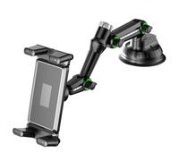 Diogeynu Support de tablette de voiture avec bras ventouse étendu, pliable, pour camion et véhicule, rotation à 360 degrés
