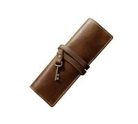 Diogeynu Trousse à crayons vintage faite à la main - Trousse à crayons - Trousse à crayons - Pour amis, artistes, écrivains - En cuir - Pratique - Pour étudiants