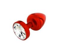 Diogol Plug Anal Anni avec Swarovski Rond Rouge 3 mm