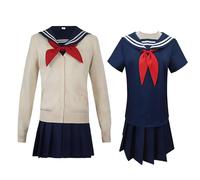 Diohauxi Toga Costume de cosplay Himiko Anime JK Robe Ensemble uniforme Style Halloween pour femme