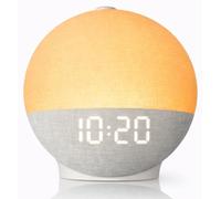 Diol Tode Sunrise Réveil avec machine sonore, lumière naturelle de réveil avec veilleuse, 30 sons de sommeil, haut-parleur Bluetooth, réveil machine à bruit blanc pour chambre à coucher, dormeurs