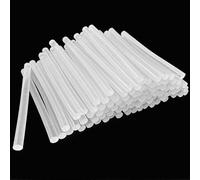 Diompirux 100 Pièces Bâtons de Colle Chaude Transparents 7x100 mm, Adhésif Transparent pour Pistolet à Colle Chaude, Sans Solvant, Séchage Rapide, pour Décoration Festival, Bricolage, Artisanat