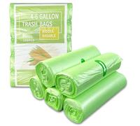 Diompirux 100 pièces Sac Universel Organiques,20 L Sacs à ordures de Cuisine Compostables Sacs à Ordures, salle de bain poubelle anti-fuite, 50x60cm,pour dans le Salon, bureau,Le jardin