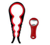 Diompirux 2 pièces Ouvre Bocal Manuel, Multifonction Ouvre-Pots 4 en 1 et Petit Ouvre-Bouteille, Antidérapants Ouvre Bocal Cuisine, pour enfants, personnes âgées, personnes souffrant d'arthrite