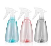 Diompirux 3 Pièces 500ml Flacons Pulvérisateur Vide, Flacons Pulvérisation Plastique Réutilisable, Bouteille Spray Vide, pour Ménage, Nettoyage, Jardinage, Coiffeur(rose, bleu, noir)