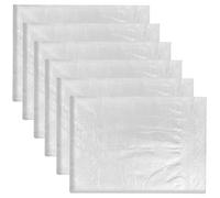 Diompirux Lot de 6 films de recouvrement, 4 x 5 m Bache de Protection Peinture, Film Protecteur Contre Les éclaboussures, la poussière et Les Taches, Film plastique de protection transparent