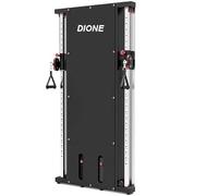 DIONE Cable Crossover 2 x 100 kg Poids en métal - Compact 120 cm x 12 cm x 198 cm - Station de traction - Station de musculation - Home Gym