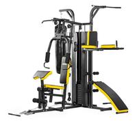 Dione HG5 - Station de remise en forme, homegym multifonctionnelle avec sac de boxe, 65 kg de poids inclus, extensible jusqu'à 100 kg