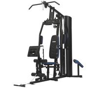 DIONE HG6 - Station de fitness - Home gym - Station de musculation - Avec presse à jambes - Bloc de poids de 80 kg - Coussin d'assise de luxe
