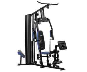 DIONE HG6 - Station de fitness - Home gym - Station de musculation - Avec presse à jambes - Bloc de poids de 80 kg - Coussin d'assise de luxe