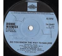 Dionne Warwick - Dionne Warwick - Do You Know The Way To San Jose / Let Me Be Lonely - 7" Single 1968 - Pye International 7N.25457 - UK Press