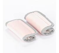 Diono Car Seat Straps Shoulder Pads for Baby, Infant, Toddler, 2 Pack Reversible Soft Seat Belt Cushion and Stroller Harness Covers Helps Prevent Strap Irritation, Pink,L