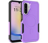 Dionsibei Conçue pour Samsung Galaxy A26 5G - 2 en 1 de qualité militaire - Résistante aux chocs - Coque de protection pour Galaxy A26 5G (violet)