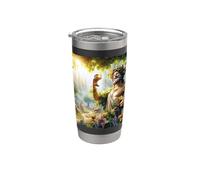 Dionysos Dieu grec du vin Théâtre festif Gobelet isotherme en acier inoxydable double paroi