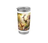 Dionysos Dieu grec du vin Théâtre festif Gobelet isotherme en acier inoxydable double paroi