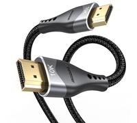 DIOOEER Câble HDMI 10K 8K de 1,2 m, HDMI 2.1, 48 Gbit/s, câble blindé ultra haut débit tressé 8K @ 60 Hz, 4K @ 120 Hz, eARC, HDR10+, 3D, Ethernet, HDCP2.3 pour moniteur, PS5/4, PC, Roku TV, Xbox