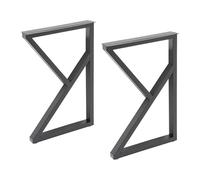 DioPaiB 2 Pieds de Table en Fer forgé, Pieds de Meubles en métal, Peuvent Supporter Un Poids de 440,92 LB, adaptés à la Salle à Manger, au Restaurant, au Bar, au Salon, à la Cuisine (Noir)