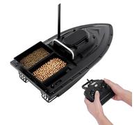 DioPaiB Bateau d'appât pour pêche à la Carpe, Bateau amorceur nid avec Cabine Batterie intégrée, Double Moteur 5200mAh, Bateau amorceur de pêche, 300m Distance sans Fil, adapté aux Amateurs de pêche