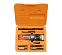 DioPaiB MT2-F1 Lot de 9 têtes de forage avec tiges de forage, fraiseuse, filetage M12, kit d'outils pour fraiseuse et perceuses