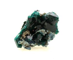 Dioptase. 81.5 Ct. Pimbi Hill, Mindouli, Congo.