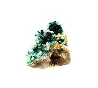 DIOPTASE + CALCITE - Pierre Naturelle en Provenance de Namibie, Kaokoveld Plateau - Cristal Vert Emeraude, Guérison Emotionnelle 1398.5 ct -